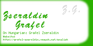 zseraldin grafel business card